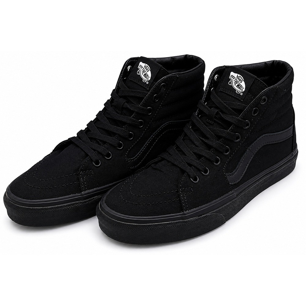 Vans Sk8-Hi Triple Black Men's Size 8 High Top Skate Shoes Canvas Sneakers OTW